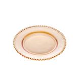 Prato De Sobremesa Com Borda De Coração Ambar 20cm - Lyor