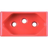 Kit 6 Módulo Tomada 2p T Tramontina 20 A 250 V Vermelho
