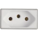 Kit 8 Modulo Tomada 2p+t Tramontina 10 A 250 V Branco
