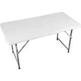 Mesa Plástica Dobrável Retangular 120cm Vonder