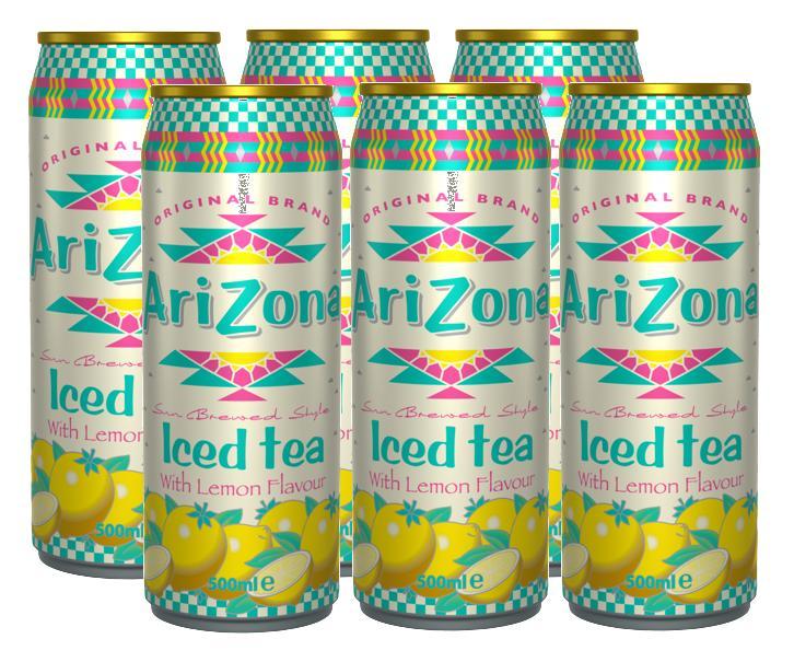 Kit 6 Chá Arizona Iced Tea With Lemon Lata 290ml - Carrefour