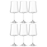 Taças De Vinho E Água Cristal 460ml Com Titânio Pleasure 6 Peças - Haus Concept 56413/101-6