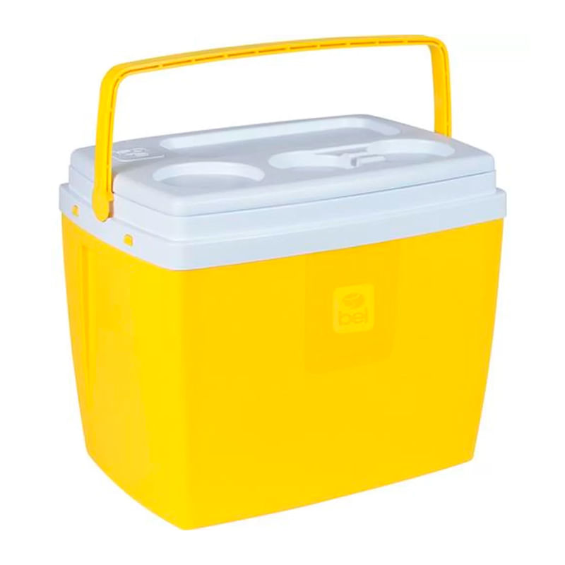 Caixa Térmica Bel Fix 19l 20qt Com Alça + Suporte Para Copo Capac. 26 Latas