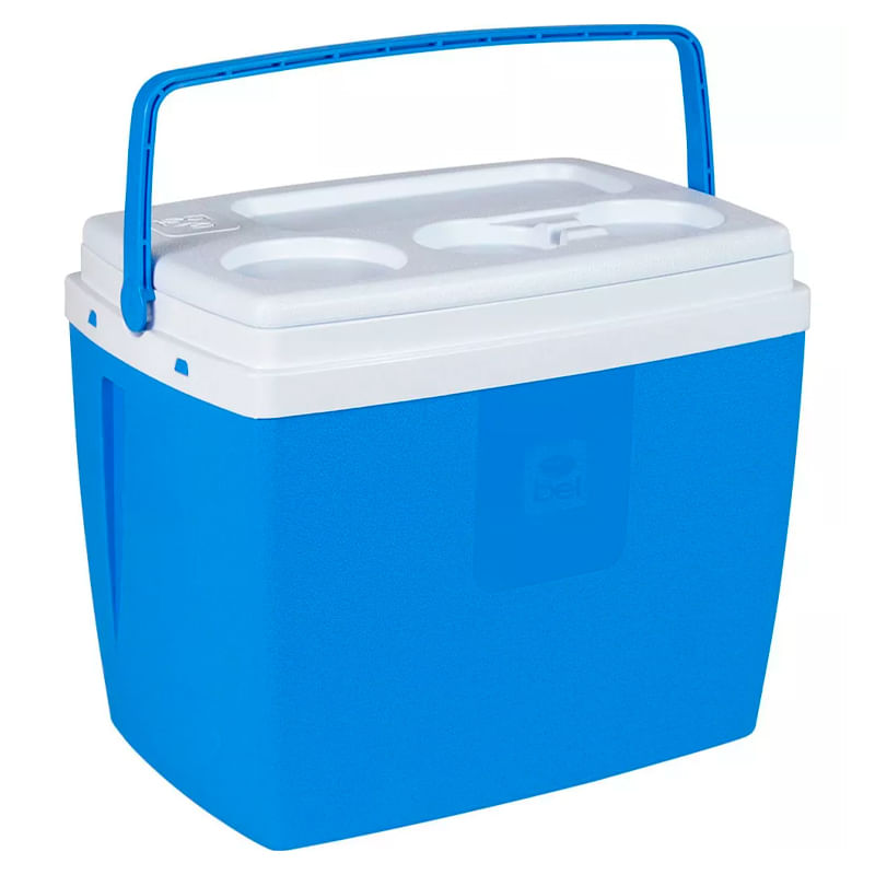 Caixa Térmica Bel Fix 19l 20qt Com Alça + Suporte Para Copo Capac. 26 Latas