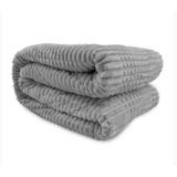 Cobertor / Manta Microfibra King Mont Blanc - Andreza Cinza