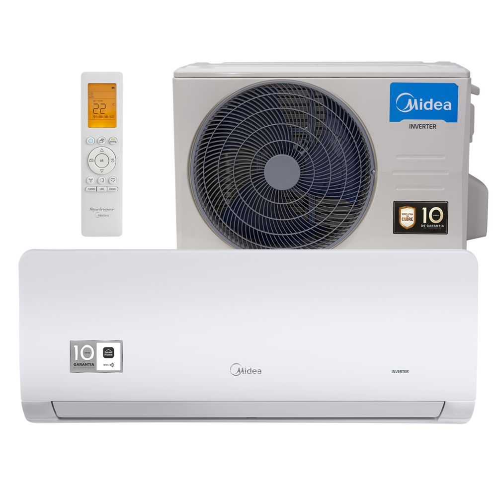 Ar Condicionado Split Springer Midea Xtreme Save Connect 18000 Btus Quente E Frio Inverter 220v 38agvqi18m5