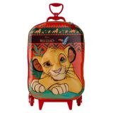 Mochila De Carrinho Rei Leão Infantil 3d Impermeável Escolar
