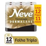 Papel Higiênico Neve Neutro Supreme Folhas Tripla Pague 11 Leve 12 Rolos