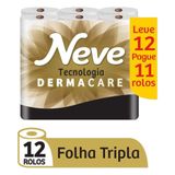 Papel Higienico Neve Neutro Supreme Folhas Tripla Pague 11 Leve 12 Rolos