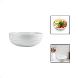 Tigela Bowl 1150ml Melamina Branca Cumbuca Caldo Sopa Salada