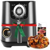 Fritadeira Eletrica Airfryer 5.5l De Capacidade Com Painel De Controle Digital E Antiaderente, 1700w, 110v, Uten, Rosa