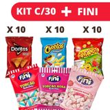 Kit Com 30 Salgadinhos Elma Chips + Marshmalow Fini Torção