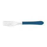 Kit 6 Garfo De Mesa Tramontina Leme Inox Azul Oceano