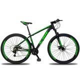 Bicicleta Aro 29 Ksw Xlt 24 Marchas Shimano Freio Hidraulico Tamanho Do Quadro:15&quot; Preto/verde