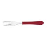 Kit 3 Garfo De Mesa Tramontina Leme Inox Vermelho