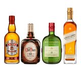 Whisky Chivas Regal + Old Parr + Buchanan&#39;s + Gold Label