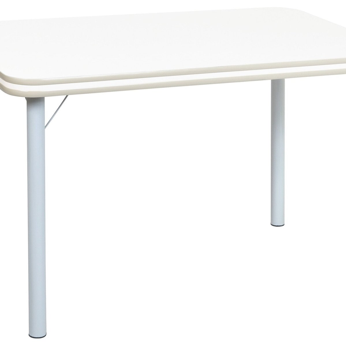 Mesa Para Sala De Jantar Gisele Branco/bege