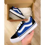 Tênis Vans Old Skool Skate Unissex Preto Azul Vulcanizado Tamanho:39,cor:azul