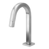 Torneira Banheiro Tube Quadrada Inox Escovado Pratica Clean