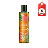 Kit C/06 Lux Essências Do Brasil Flor Do Cajueiro Sabonete Líquido 300ml