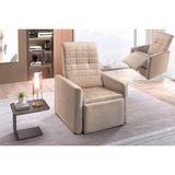 Poltrona Decorativa P/ Sala Reclinável Do Papai Top Bege - Paropas