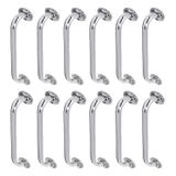 Alça De Apoio 50cm Barra Inox Segurança Banheiro Kit 12 Unidades Deficiente Idoso Acessibilidade Cadeirante Corrimao