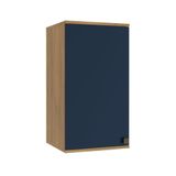 Armário Aéreo Celeste Kappesberg 100% Mdf 1 Porta Nogueira/azul 40cm