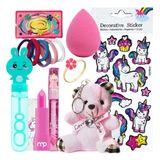 Kit De Maquiagem Infantil Batom Gloss Xuxinha Esponja