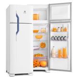 Refrigerador Electrolux Cycle Defrost 260 Litros 2 Portas Design Moderno Dc35a Branco 220v