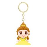 Chaveiro Princesa Bela Silicone 6cm - Disney