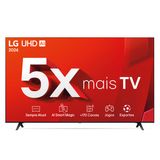 Smart TV 4K 65" LG UHD 65UT8050 Processador A5 Ger7 AI Alexa/Chromecast integrado Otimizador de Jogos webOS 24 Controle Smart Magic