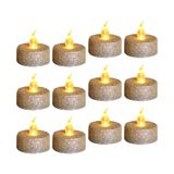 Velas 12x Battery Tea Lights Sem Chama Para O Aniversário