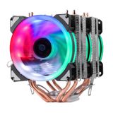 Radiador Cpu Cooler Dual Cooling Tower Rgb Led 1/2/3 9cm Ventilador