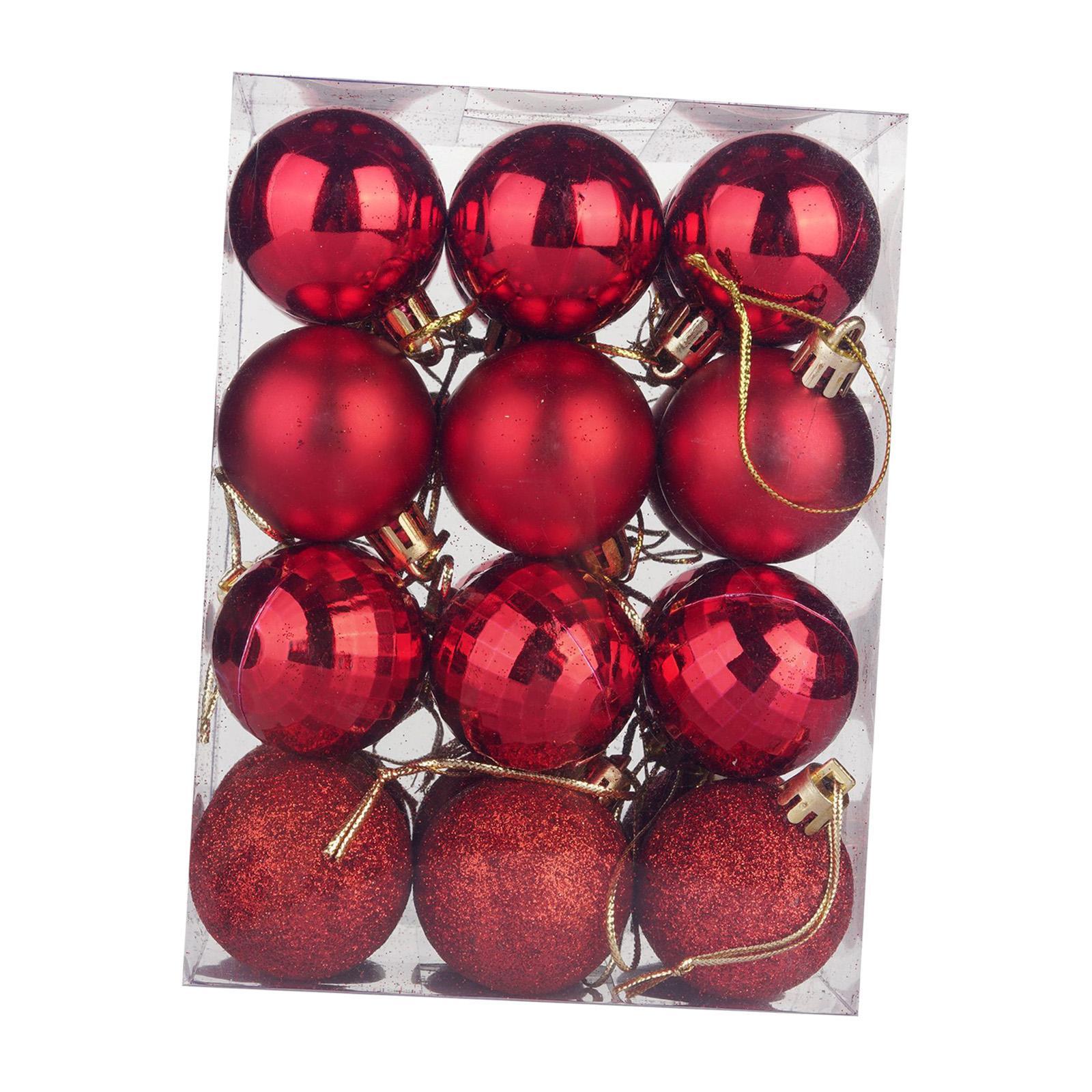 Bolas De Natal 24x Decoração De Casa Bolas De Árvore De Natal Para