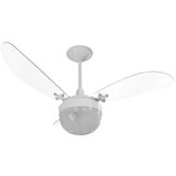 Ventilador De Teto Venti-delta Paraty Branco Com 3 Pás Transparente 220v