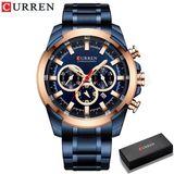 Relógio Masculino Curren Technos 8361 Azul Azul_withbox Azul