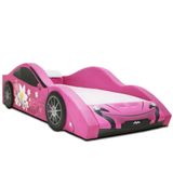 Cama Carro Solteiro Jet Girl Totalmente Estofada - Cor Pink Tamanho:solteiro