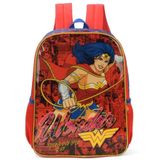 Mochila Costas Infantil Escolar Menina Wonder Woman Mulher Maravilha Luxcel