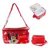 Bolsa Vermelha Térmica Lancheira Minnie 15x27x18cm - Disney