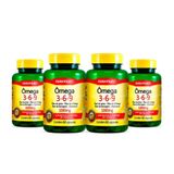 Kit 04 Ômega 3-6-9 Mulher + Vitamina E Maxinutri 60 Capsulas