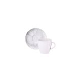 Kit Xícara E Pires De Cappuccinotramontina Arbo Em Porcelana Decorada 200 Ml 12 Peças Tramontina