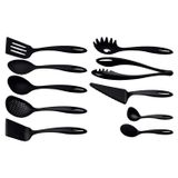 Jogo De Utensílios Tramontina Ability Em Nylon Preto 10 Peças Tramontina