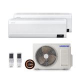 Ar Condicionado Multi Split Inverter Windfree Samsung 18000 Btus (1 Evap 9000 E 1 Evap 18000) Quente/frio 220v Monofásico