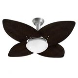 Ventilador Teto Jet Aspen Venti-delta Prata Rattan Mr 220v