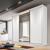 Guarda-roupa Diamond Plus Com 3 Portas E 6 Gavetas Branco