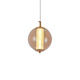 Lustre Pendente Nordecor Janni 2885 Dourado Fosco Led Bivolt