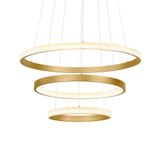 Lustre Pendente Nordecor Bean 2459 Dourado Led Bivolt