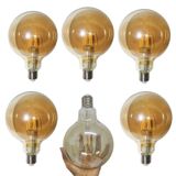 Lampada Multi Filamento Ballon 30w Kit 6 Uni 380lm Resistente Decoraçao Retro Iluminaçao Vintage Casa Restaurante