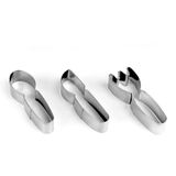 Molde De Inox Para Biscoitos Talheres - 3 Peças