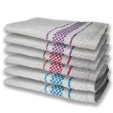 6 Panos De Prato Atoalhado Felpudo 370g/m Premium Az+rs+rx